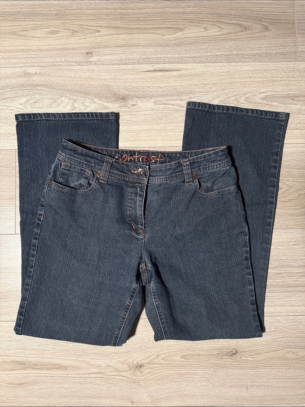 Dark Indigo Wide-Leg Women's Jeans -